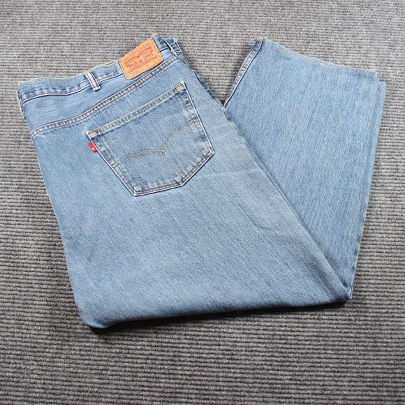 Levi’s 550 Relaxed Fit Men’s Jeans W50 L29 (Hemmed to 27”) Light Wash - Picture 1 of 10